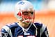 MIAMI GARDENS, FL - DECEMBER 15: Tom Brady #12 of the New England Patriots looks on prior to the game against the Miami Dolphins at Sun Life Stadium on December 15, 2013 in Miami Gardens, Florida. (Photo by Chris Trotman/Getty Images)