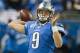 DETROIT, MI - DECEMBER 16: Quarterback Matthew Stafford #9 of the Detroit Lions warms up prior to the game against the Baltimore Ravens at Ford Field on December 16, 2013 in Detroit, Michigan. (Photo by Jason Miller/Getty Images)