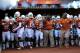 AUSTIN, TX - NOVEMBER 02: Members of the Texas Longhorns take the field for the second half during a game against the Kansas Jayhawks at Darrell K Royal-Texas Memorial Stadium on November 2, 2013 in Austin, Texas. (Photo by Stacy Revere/Getty Images)