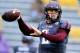 BATON ROUGE, LA - NOVEMBER 23: Quarterback Johnny Manziel #2 of the Texas A&M Aggies warms up before taking on the LSU Tigers at Tiger Stadium on November 23, 2013 in Baton Rouge, Louisiana. (Photo by Sean Gardner/Getty Images)