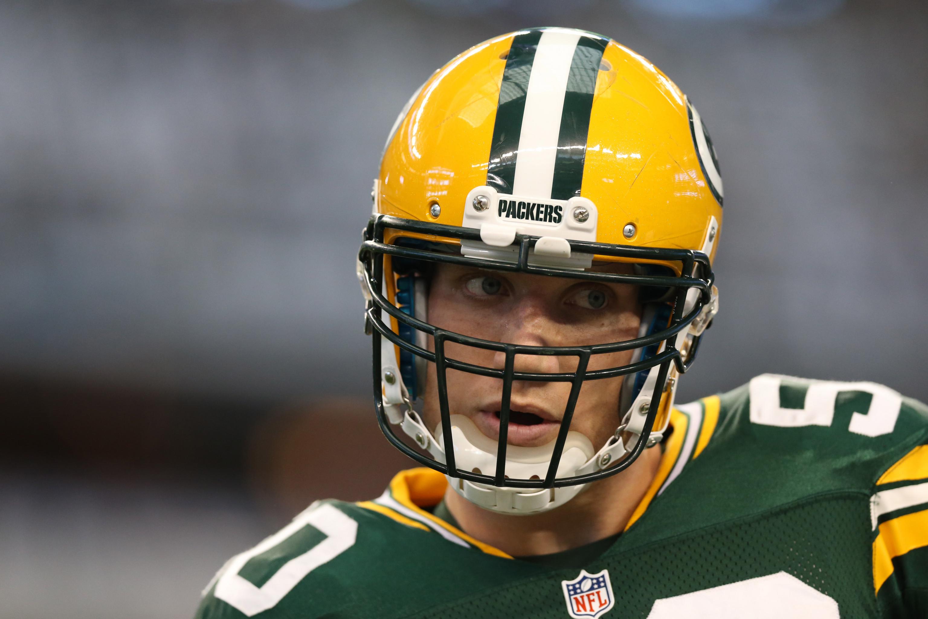 A.J. Hawk  Nfl highlights, Nfl players, Football helmets