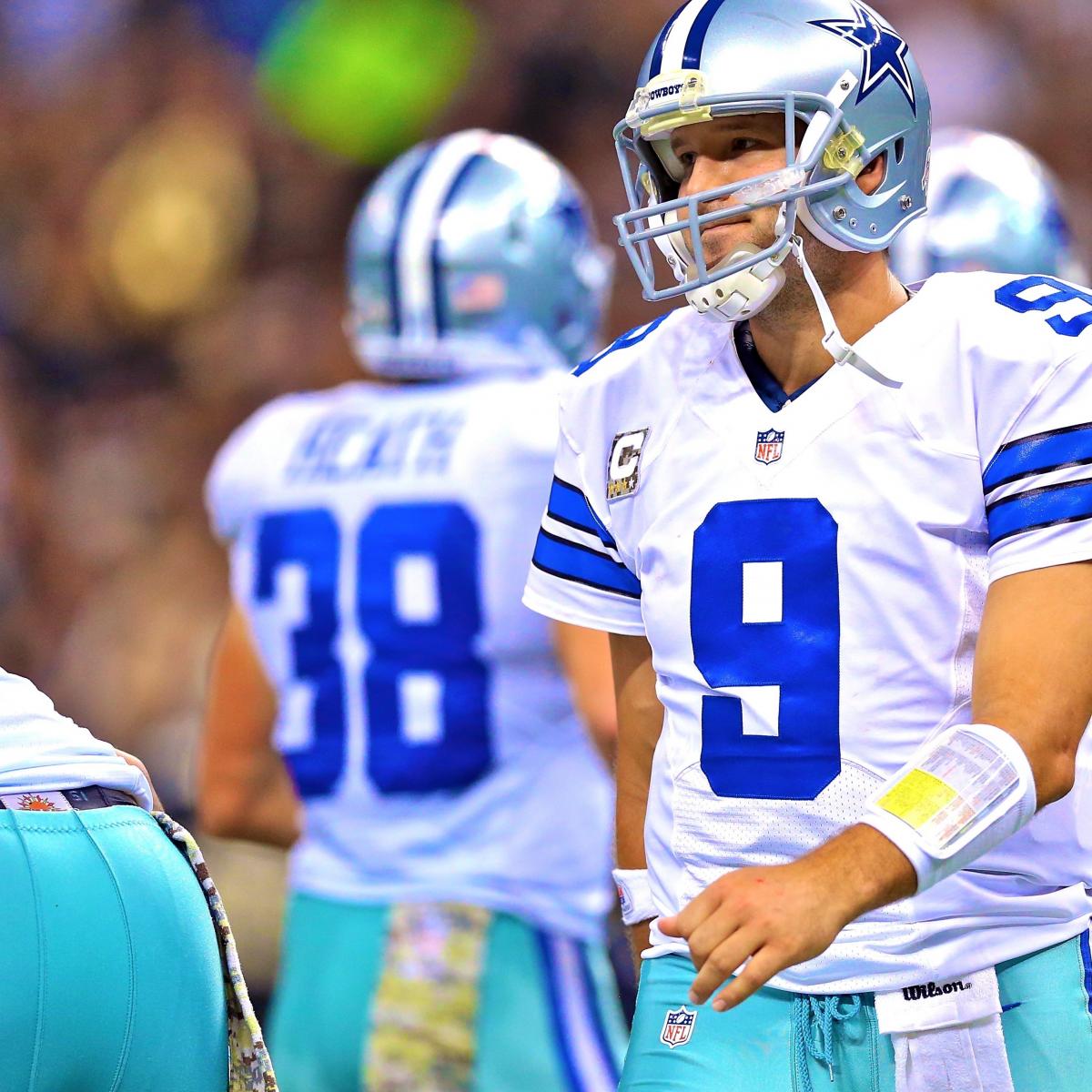 Tony Romo Reportedly Out for the Season Due to Back Injury News