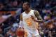 Dec 18, 2013; Knoxville, TN, USA; Tennessee Volunteers guard Jordan McRae (52) brings the ball up court against the North Carolina State Wolfpack during the first half at Thompson-Boling Arena. Mandatory Credit: Randy Sartin-USA TODAY Sports