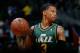 ATLANTA, GA - DECEMBER 20: Trey Burke #3 of the Utah Jazz walks off the court during a timeout in the game against the Atlanta Hawks at Philips Arena on December 20, 2013 in Atlanta, Georgia. NOTE TO USER: User expressly acknowledges and agrees that, by downloading and or using this photograph, User is consenting to the terms and conditions of the Getty Images License Agreement. (Photo by Kevin C. Cox/Getty Images)