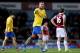 LONDON, ENGLAND - DECEMBER 26: Lukas Podolski of Arsenal celebrates as he scores their third goal during the Barclays Premier League match between West Ham United and Arsenal at Boleyn Ground on December 26, 2013 in London, England. (Photo by Ian Walton/Getty Images)