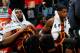 ATLANTA, GA - DECEMBER 06: Andrew Bynum #21 and Tristan Thompson #13 of the Cleveland Cavaliers sit on the bench as time expires in their 108-89 loss to the Atlanta Hawks at Philips Arena on December 6, 2013 in Atlanta, Georgia. NOTE TO USER: User expressly acknowledges and agrees that, by downloading and or using this photograph, User is consenting to the terms and conditions of the Getty Images License Agreement. (Photo by Kevin C. Cox/Getty Images)