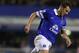 LIVERPOOL, ENGLAND - DECEMBER 26: Phil Jagielka of Everton in action during the Barclays Premier League match between Everton and Sunderland at Goodison Park on December 26, 2013 in Liverpool, England. (Photo by Clive Brunskill/Getty Images)