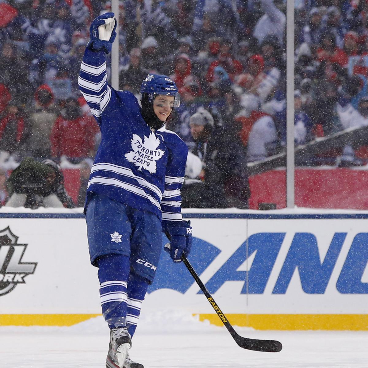 Practice Used Toronto Maple Leafs 2014 Winter Classic Game NHL