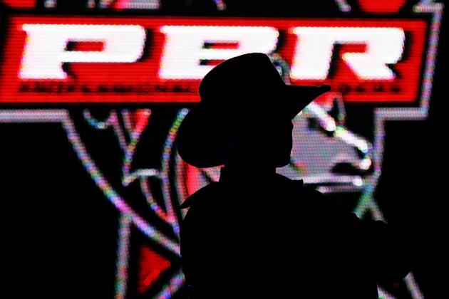 NEW YORK - JANUARY 06:  Mike Lee Stands during introductions during the Versus Invitational Professional Bull Riding (PBR) Tournament on January 6, 2007 at Madison Square Garden in New York City. Approximately forty five bull riders from around the world will compete in the two-day event in New York.  (Photo by Al Bello/Getty Images)