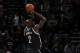 SAN ANTONIO, TX - DECEMBER 31: Kevin Garnett #2 of the San Antonio Spurs shoots the ball against the Brooklyn Nets on December 31, 2013 at the AT&T Center in San Antonio, Texas. NOTE TO USER: User expressly acknowledges and agrees that, by downloading and/or using this photograph, user is consenting to the terms and conditions of the Getty Images License Agreement. Mandatory Copyright Notice: Copyright 2013 NBAE (Photo by Chris Covatta/NBAE via Getty Images)