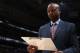 WASHINGTON, DC - DECEMBER 8: Brian Shaw Head Coach of the Denver Nuggets prepares a game plan against the Washington Wizards at the Verizon Center on December 8, 2013 in Washington, DC. NOTE TO USER: User expressly acknowledges and agrees that, by downloading and or using this photograph, User is consenting to the terms and conditions of the Getty Images License Agreement. Mandatory Copyright Notice: Copyright 2013 NBAE (Photo by Ned Dishman/NBAE via Getty Images)