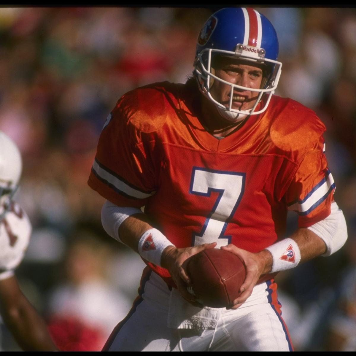 Denver broncos quarterback john elway hi-res stock photography and