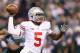 INDIANAPOLIS, IN - DECEMBER 07: Quarterback Braxton Miller #5 of the Ohio State Buckeyes delivers a pass during the Big Ten Conference Championship game against the Michigan State Spartans at Lucas Oil Stadium on December 7, 2013 in Indianapolis, Indiana. (Photo by Andy Lyons/Getty Images)