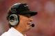 ORLANDO, FL - JANUARY 01: Head coach Steve Spurrier of the South Carolina Gamecocks waits on the field during their game against the Wisconsin Badgers at the Capital One Bowl on January 1, 2014 in Orlando, Florida. (Photo by Scott Halleran/Getty Images)