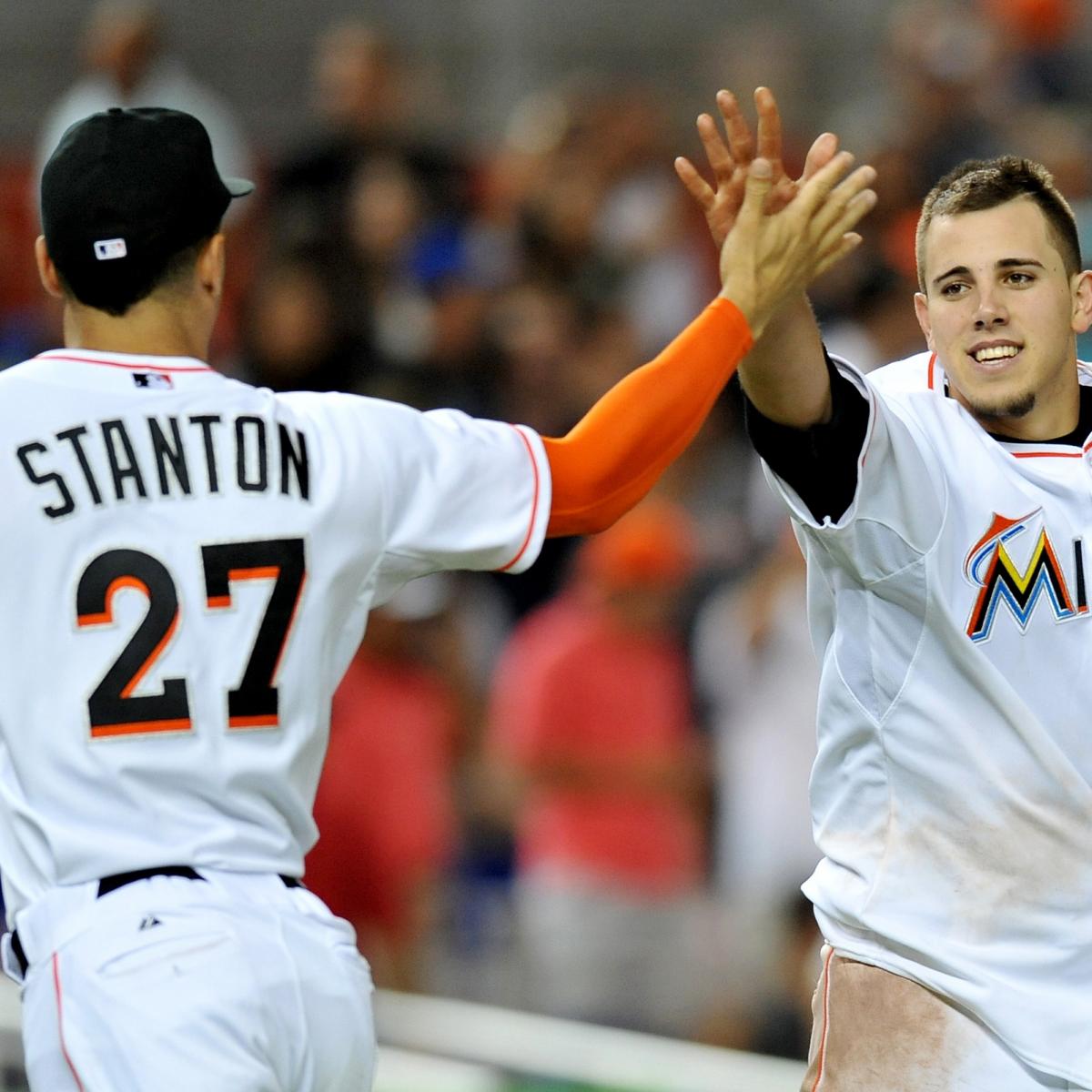 Giancarlo Stanton wasn't happy after the Marlins lost to rival