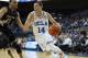 LOS ANGELES, CA - NOVEMBER 12: Zach LaVine #14 of the UCLA Bruins drives to the basket past Tommie McCune #23 of the Oakland Golden Grizzlies in the first half at Pauley Pavilion on November 12, 2013 in Los Angeles, California. (Photo by Jeff Gross/Getty Images)
