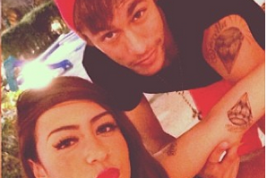 Neymar Gets Matching Tattoo With His Sister Who Shows It Off On