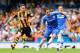 LONDON, ENGLAND - AUGUST 18: Frank Lampard of Chelsea takes the ball away from Robbie Brady of Hull City during the Barclays Premier League match between Chelsea and Hull City at Stamford Bridge on August 18, 2013 in London, England. (Photo by Clive Mason/Getty Images)