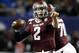 ATLANTA, GA - DECEMBER 31: Quarterback Johnny Manziel #2 of the Texas A&M Aggies points and looks downfield to pass during the the Chick-fil-A Bowl game against the Duke Blue Devils at the Georgia Dome on December 31, 2013 in Atlanta, Georgia. (Photo by Mike Zarrilli/Getty Images)