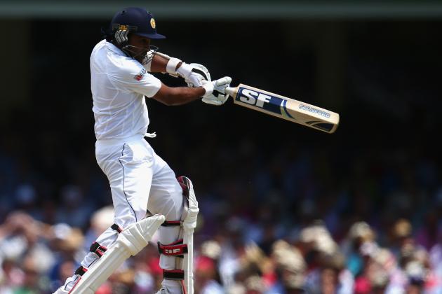 SYDNEY, AUSTRALIA - JANUARY 03: Mahela Jayawardene of Sri Lanka bats during day one of the Third Test match between Australia and Sri Lanka at Sydney Cricket Ground on January 3, 2013 in Sydney, Australia.  (Photo by Ryan Pierse/Getty Images)