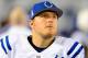 Oct 14, 2013; San Diego, CA, USA; Indianapolis Colts punter Pat McAfee (1) on the sidelines during the second half against the San Diego Chargers at Qualcomm Stadium. The Chargers won 19-9. Mandatory Credit: Christopher Hanewinckel-USA TODAY Sports