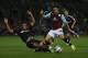 BURNLEY, ENGLAND - SEPTEMBER 24: Danny Ings of Burnley in action with Jamaal Lascelles of Nottingham Forest during the Capital One Cup Third Round match between Burnley and Nottingham Forest at Turf Moor on September 24, 2013 in Burnley, England. (Photo by Clive Brunskill/Getty Images)