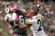EAST RUTHERFORD, NJ - OCTOBER 13: Wide receiver David Nelson #86 of the New York Jets is shoved in the face by cornerback Ike Taylor #24 of the Pittsburgh Steelers in the second quarter during a game at MetLife Stadium on October 13, 2013 in East Rutherford, New Jersey. (Photo by Rich Schultz /Getty Images)