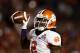 Jan 3, 2014; Miami Gardens, FL, USA; Clemson Tigers wide receiver Sammy Watkins (2) reacts after scoring a touchdown against the Ohio State Buckeyes in the first half of the 2014 Orange Bowl college football game at Sun Life Stadium. Mandatory Credit: Robert Mayer-USA TODAY Sports