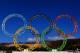 ADLER, RUSSIA - JANUARY 08: The Olympic Rings stand outside of Sochi International Airport on January 8, 2014 in Alder, Russia. The region will host the Sochi 2014 Winter Olympics which start on February 6th, 2014. (Photo by Michael Heiman/Getty Images)
