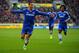 HULL, ENGLAND - JANUARY 11: Eden Hazard of Chelsea celebrates scoring their first goal during the Barclays Premier League match between Hull City and Chelsea at KC Stadium on January 11, 2014 in Hull, England. (Photo by Laurence Griffiths/Getty Images)