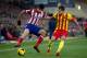 MADRID, SPAIN - JANUARY 11: Diego Costa (L) of Atletico de Madrid competes for the ball with Jordi Alba (R) of FC Barcelona during the La Liga match between Club Atletico de Madrid and FC Barcelona at Vicente Calderon Stadium on January 11, 2014 in Madrid, Spain. (Photo by Gonzalo Arroyo Moreno/Getty Images)