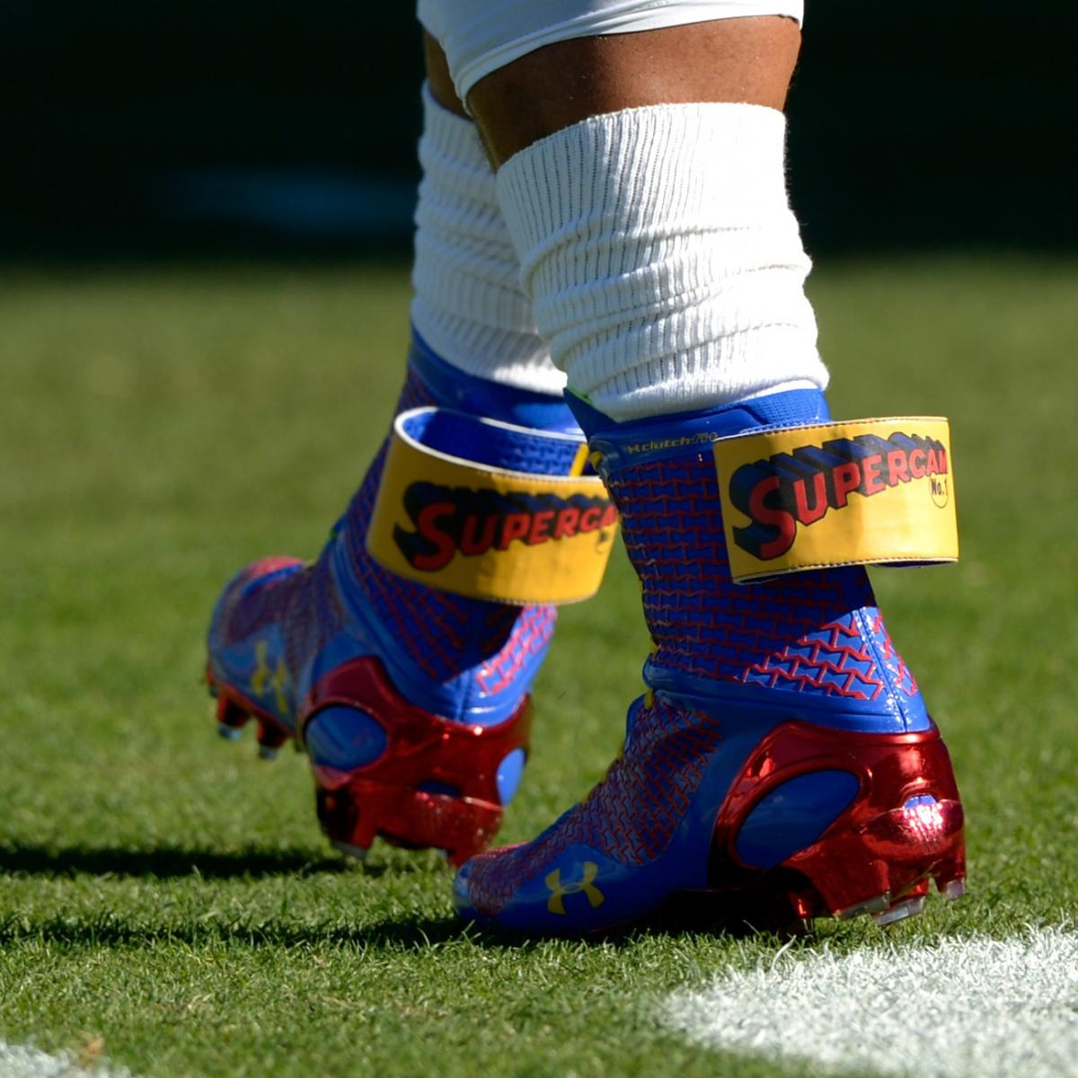 Cam Newton Wears 'Super Cam' Cleats Before 49ers-Panthers Playoff Game | Bleacher ...1200 x 1200