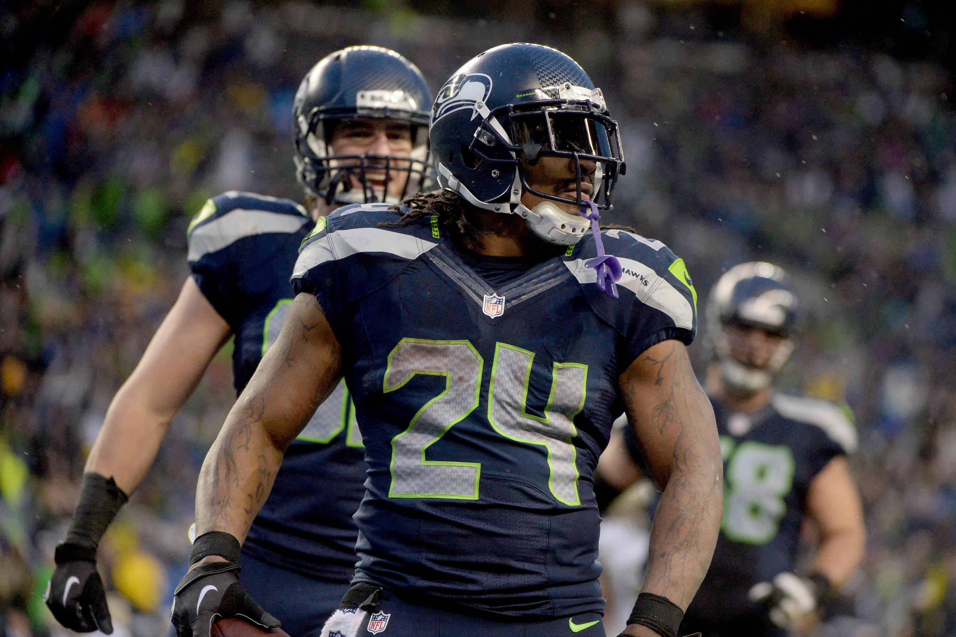 Here's where Seahawks RB Marshawn Lynch ranks for all-time playoff