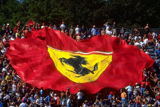 10 Sep 2000: The Ferrari Tifosi in action during the Italian Formula One Grand Prix at Monza in Italy. \ Mandatory Credit: Mark Thompson /Allsport