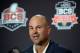 Jan 2, 2014; Newport Beach, CA, USA; Florida State Seminoles offensive coordinator Jeremy Pruitt at the 2014 BCS National Championship press conference at Newport Beach Marriott. Mandatory Credit: Kirby Lee-USA TODAY Sports