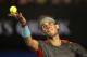 MELBOURNE, AUSTRALIA - JANUARY 16: Rafael Nadal of Spain serves in his second round match against Thanasi Kokkinakis of Australia during day four of the 2014 Australian Open at Melbourne Park on January 16, 2014 in Melbourne, Australia. (Photo by Clive Brunskill/Getty Images)