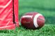 Oct 20, 2012; Madison, WI, USA; A football rests near the goalpost during the game between the Minnesota Golden Gophers and Wisconsin Badgers at Camp Randall Stadium. Wisconsin defeated Minnesota 38-13. Mandatory Credit: Jeff Hanisch-USA TODAY Sports