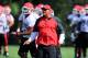 Aug 1, 2013; Athens, GA, USA; Georgia Bulldogs defensive coordinator Todd Grantham reacts during practice at the University of Georgia. Mandatory Credit: Dale Zanine-USA TODAY Sports