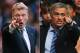 FILE PHOTO - EDITORS NOTE: COMPOSITE OF TWO IMAGES - Image Numbers 185933325 (L) and 176736916) In this composite image a comparison has been made between David Moyes, Manager of Manchester United (L) and Jose Mourinho, Manager of Chelsea. Chelsea and Manchester United meet at Stamford Bridge, London on January 19, 2014. ***LEFT IMAGE*** MANCHESTER, ENGLAND - OCTOBER 26: David Moyes the manager of Manchester United reacts during the Barclays Premier League match between Manchester United and Stoke City at Old Trafford on October 26, 2013 in Manchester, England. (Photo by Alex Livesey/Getty Images) ***RIGHT IMAGE*** LONDON, ENGLAND - AUGUST 18: Chelsea manager Jose Mourinho gives instructions during the Barclays Premier League match between Chelsea and Hull City at Stamford Bridge on August 18, 2013 in London, England. (Photo by Clive Mason/Getty Images)