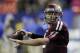 Texas A&M quarterback Johnny Manziel (2) warms up before the start of the Chick-fil-A Bowl NCAA college football game against Duke Tuesday, Dec. 31, 2013, in Atlanta. (AP Photo/John Bazemore)