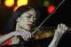 British violinist Vanessa Mae performs during her concert in Prague, Czech Republic, on Monday, Oct. 18, 2010. (AP Photo/CTK, Rene Volfik) ** SLOVAKIA OUT **