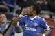 Schalke's Michel Bastos celebrates after scoring during the German first division Bundesliga soccer match between FC Schalke 04 and Hamburg SV in Gelsenkirchen, Germany, Sunday, April 28, 2013. (AP Photo/Martin Meissner)
