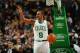 BOSTON, MA - JANUARY 17: Rajon Rondo #9 of the Boston Celtics provides direction for his team against the Los Angeles Lakers on January 17, 2014 at the TD Garden in Boston, Massachusetts. NOTE TO USER: User expressly acknowledges and agrees that, by downloading and or using this photograph, User is consenting to the terms and conditions of the Getty Images License Agreement. Mandatory Copyright Notice: Copyright 2014 NBAE (Photo by Brian Babineau/NBAE via Getty Images)
