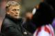 Manchester United's manager David Moyes looks on ahead of their English League Cup semifinal first leg soccer match against Sunderland at the Stadium of Light, Sunderland, England, Tuesday, Jan. 7, 2014. (AP Photo/Scott Heppell)