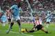 SUNDERLAND, ENGLAND - NOVEMBER 10: Micah Richards of Manchester City is challenged by Phillip Bardsley of Sunderland during the Barclays Premier League match between Sunderland and Manchester City at the Stadium of Light on November 10, 2013 in Sunderland, England. (Photo by Michael Regan/Getty Images)