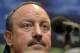 Napoli coach Rafael Benitez listens during a press conference prior the Champions League Group F soccer match between Borussia Dortmund and SSC Napoli in Dortmund, Germany, Monday, Nov. 25, 2013. (AP Photo/Martin Meissner)