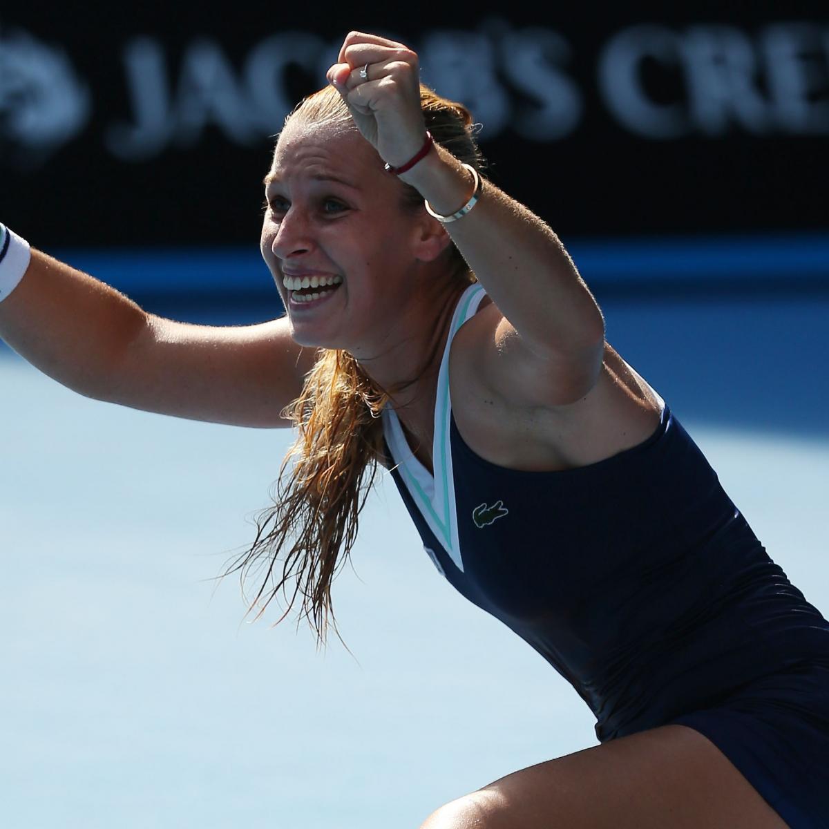Dominika Cibulkova Runs over Agnieszka Radwanska to Reach Australian ...