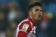 Atletico's Hector, right, celebrates Atletico's Toby Alderweireld's goal during a Copa del Rey soccer match between Atletico de Madrid and Sant Andreu at the Vicente Calderon stadium in Madrid, Spain, Wednesday, Dec. 18, 2013. (AP Photo/Andres Kudacki)