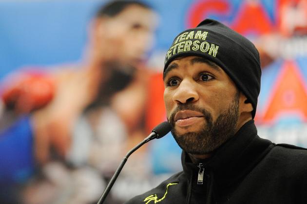 WASHINGTON, DC - DECEMBER 08:  Lamont Peterson speaks at a press conference at Walter E. Washington Convention Center on December 8, 2011 in Washington, DC.  (Photo by Patrick McDermott/Getty Images)