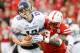 LINCOLN, NE - NOVEMBER 2: Defensive end Avery Moss #94 of the Nebraska Cornhuskers sacks quarterback Trevor Siemian #13 of the Northwestern Wildcats during their game at Memorial Stadium on November 2, 2013 in Lincoln, Nebraska. (Photo by Eric Francis/Getty Images)